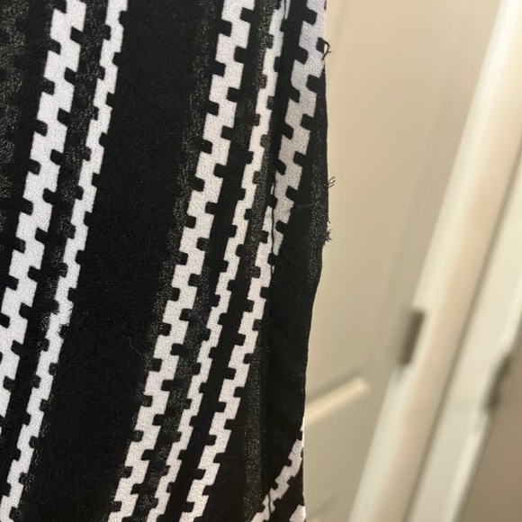 Cato Black and White Striped Maxi Dress - Picture 9 of 9